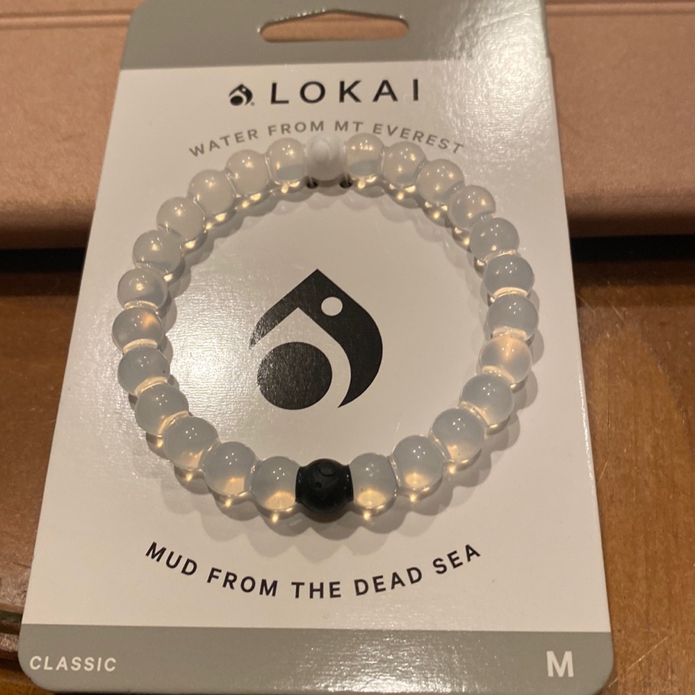 Beautiful brand new Lokai bracelet size medium clear color it’s gorgeous